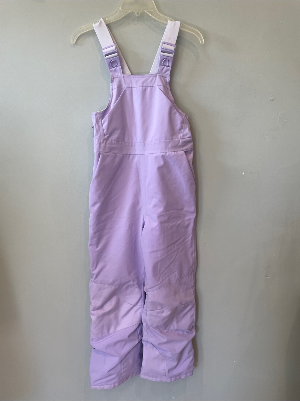 Lavender snow bib for kids medium